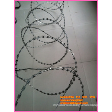 BT0 22 security cross type razor wire mesh barbed airport fence